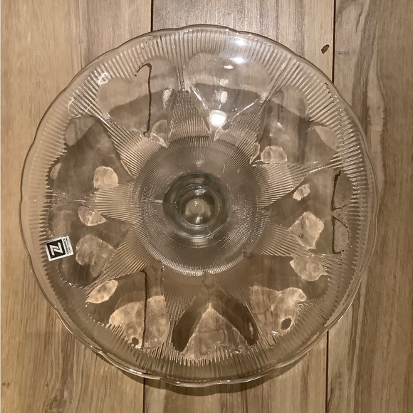 ❤️New Vintage Glass Pedestal Cake Stand ❤️ - Picture 6 of 6